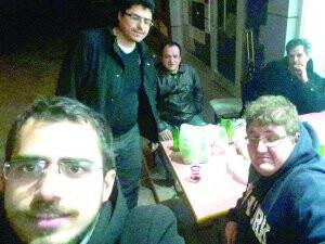 Cihad Uçar ve arkadaşlarından selfie