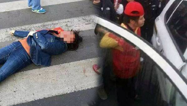 Çin'de trafik polisi dehşeti!