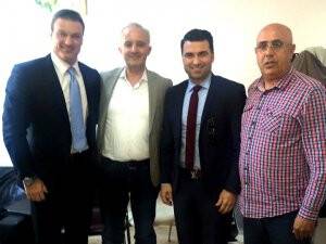 Hakan Ünsal ile Alpay Özalan Konyaspor tesislerinde