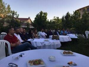 Başkan Karamercan Mevlana dostları ile bir arada