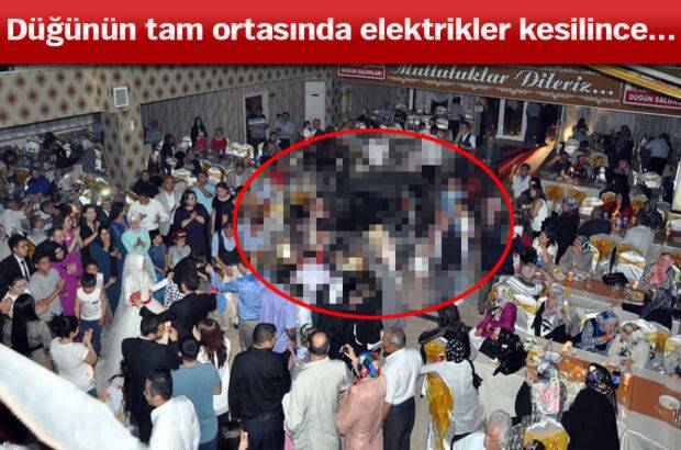 Kırıkkale'de düğün salonunun elektrikleri kesildi
