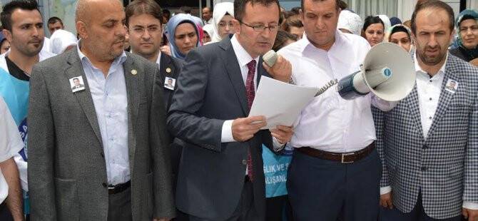 Sağlık-Sen Konya Şubesi'nden şiddete tepki