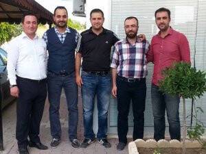 Başkan Çivi üniversite arkadaşları ile bir arada