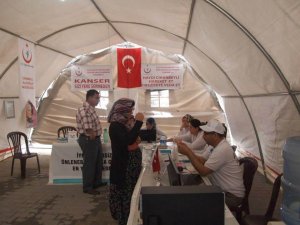 Cihanbeyli'ye sağlık çadırı kuruldu