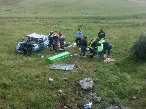 Yozgat'ta otomobil devrildi: 3 ölü, 3 yaralı
