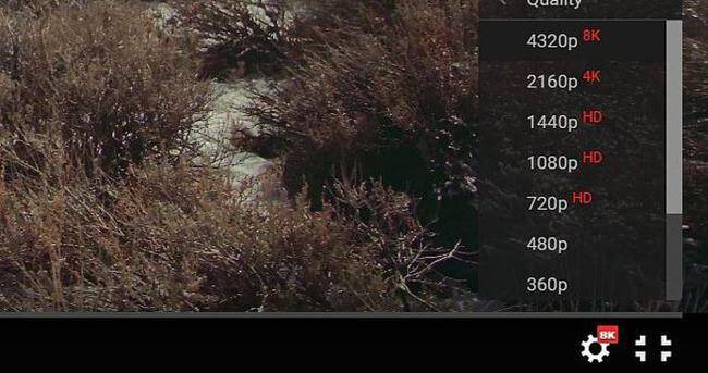 Youtube'a 8K video desteği geldi