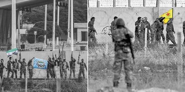 Tel Abyad'da bayrak savaşı!