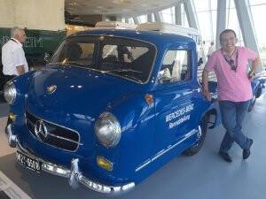 Mustafa İbalı Mercedesin müzesinde