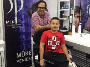 Salih Tosun bayram tıraşında