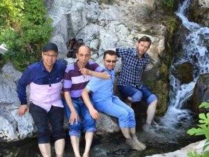 Mustafa Yılmaz, Engin Yıldız ve Oktay Küçüker serinliyorlar