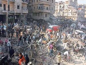 Esed'in Uçakları Pazar Yerini Vurdu:30 Ölü