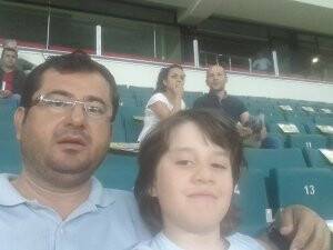 Ömer Nazım Özcan oğlu ile Konyaspor maçında