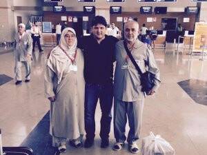 Recep Carı hacıları uğurluyor