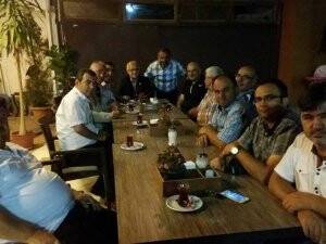 Gönen ve yerel siyasetçiler Huzur Kafe’de