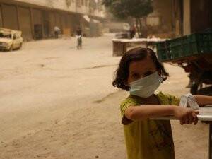 Suriye'de Kum Fırtınası