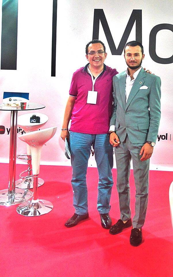 Kudret İncekara ve Mustafa İbalı fuarda