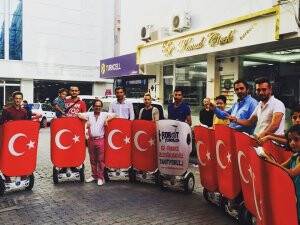 Türk bayraklı scooterlar Zafer’de