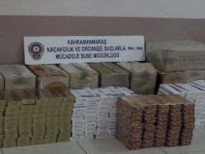 Kahramanmaraş’ta 500 Bin Paket Kaçak Sigara Ele Geçirildi