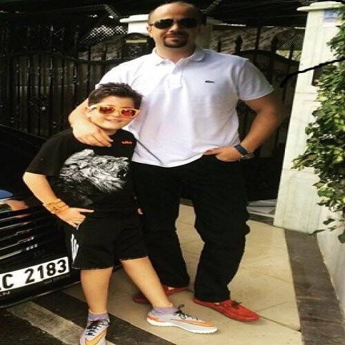 Bahadır Öncan yakışıklı oğlu ile