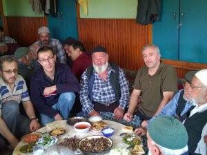 Zaladın Köyünde geleneksel bayram sofrası