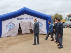 Beyşehir'de taziye çadırı hizmet dönemi