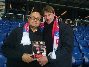 Bayram Aybastı, efsane oyuncu Frantisak Straka ile