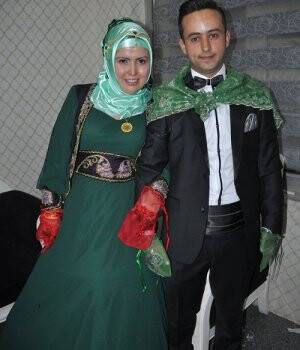 Arslan ve Küçükak ailelerinin mutlu günü