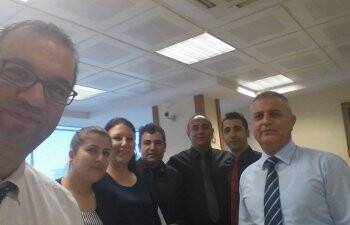 Selim Mıhoğlugil Urfa’da çalışma arkadaşları ile