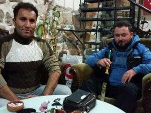 Ömer Ateş ve Fehmi Demirci’nin hoş muhabbeti