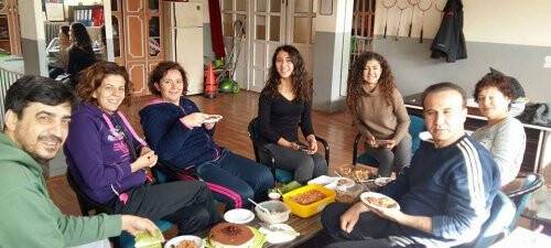 Elif Yapıcı Turmuş ve öğretmen arkadaşları molada