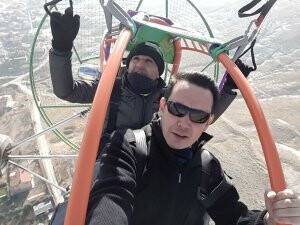 Mehmet Evrim Bey’in paramotor keyfi