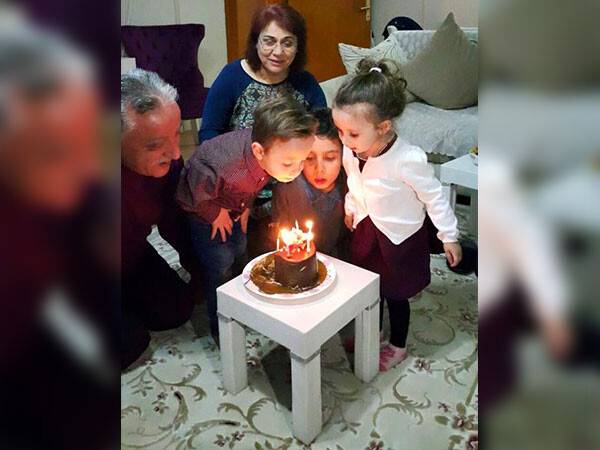 Ortakarpuz çifti torunları ile