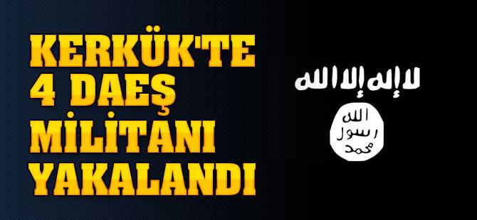 Kerkük'te 4 Daeş Militanı Yakalandı
