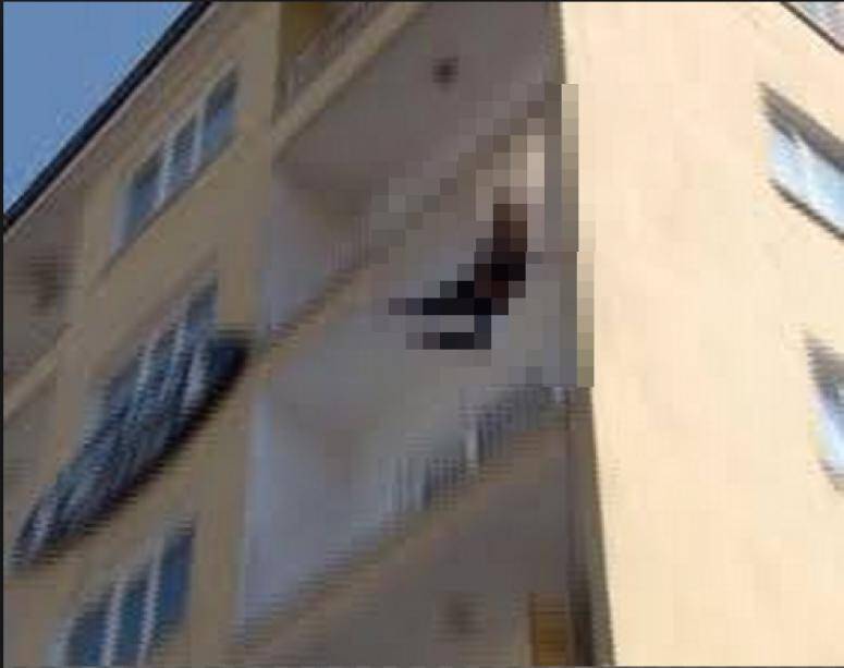Balkondan düşen kadın ağır yaralandı