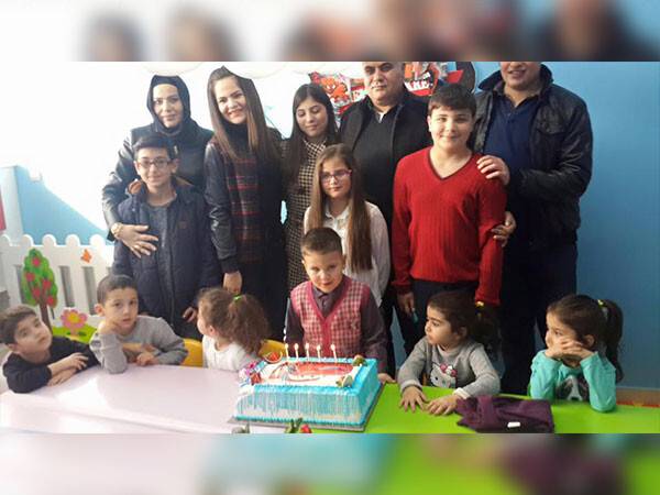 Melekler Kreşinde Berat için doğum günü kutlaması