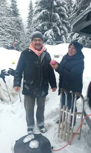 Gülhane ve Olgun Bozar çiftinin yaş günü mutluluğu