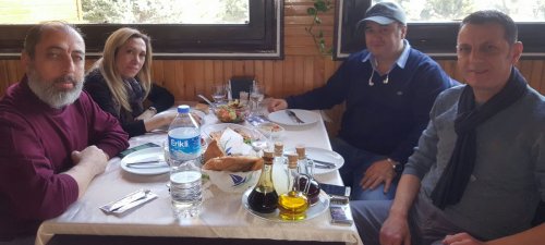 Osman Yavuz ve Ali Gönüllü Marina Balık Restoranda