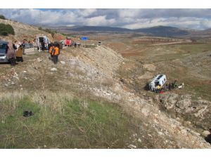 Gaziantep'te yolcu minibüsü devrildi: 5 yaralı