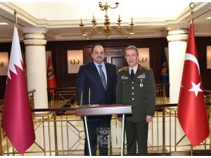Katar Savunma Bakanı'ndan Genelkurmay Başkanı Orgeneral Akar'a ziyaret