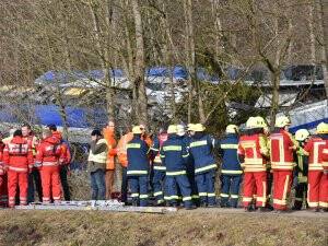 Almanya'da tren kazası