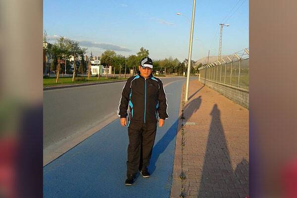 Başkan İdris Baran sabah yürüyüşünde...