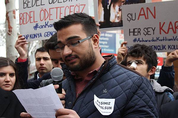 Konya CHP İl Gençlik Kollarından teröre kınama