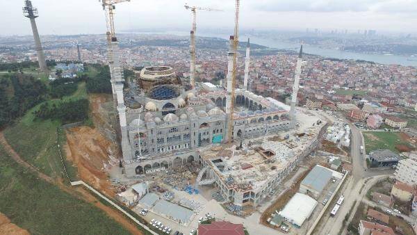 Çamlıca Camisi inşaatında sona gelindi