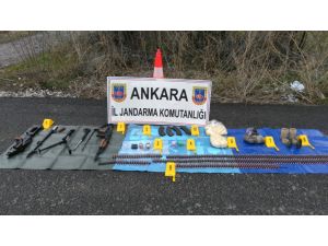 Ankara'da silah ve mühimmat bulundu