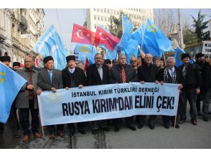 Rusya'nın Kırım'ı işgali protesto edildi