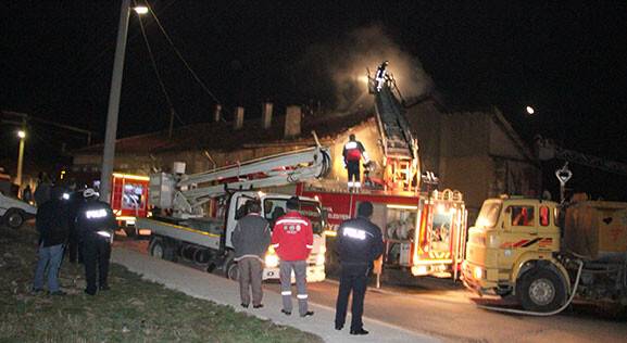 Seydişehir'de ev yangını
