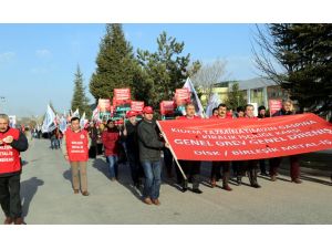Eskişehir'de işçiler yürüyüş yaptı