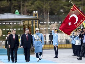 Ukrayna Devlet Başkanı Poroşenko Ankara’da