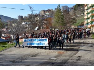 Tunceli'de baraj protestosu