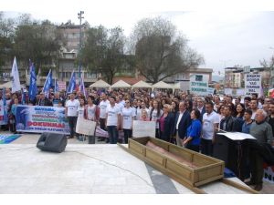 İncirliova'da "jeotermale hayır" mitingi